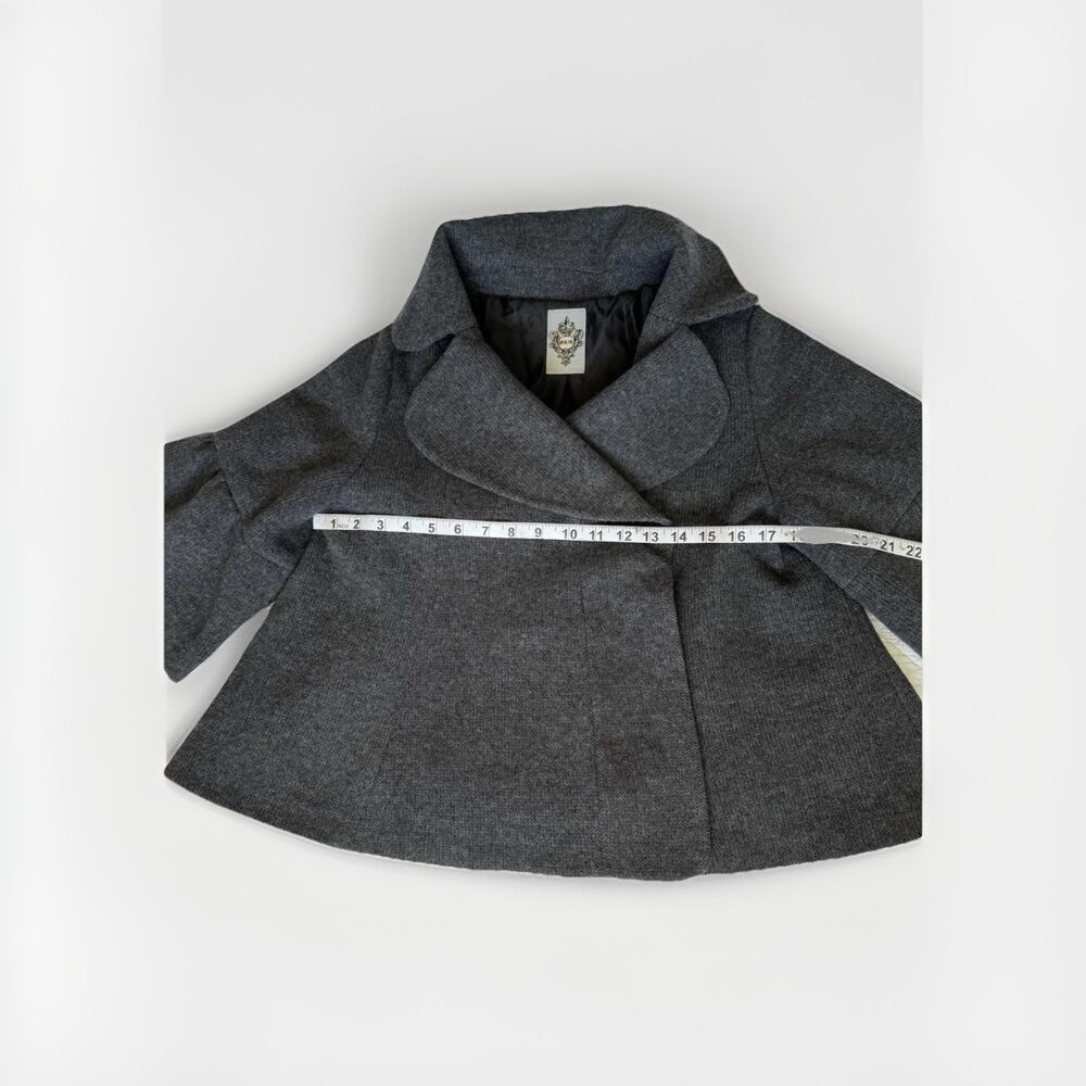 Designer Vintage MK2K gray bolero jacket Size M, Cropped With Bell Sleeves Y2K - Picture 8 of 11